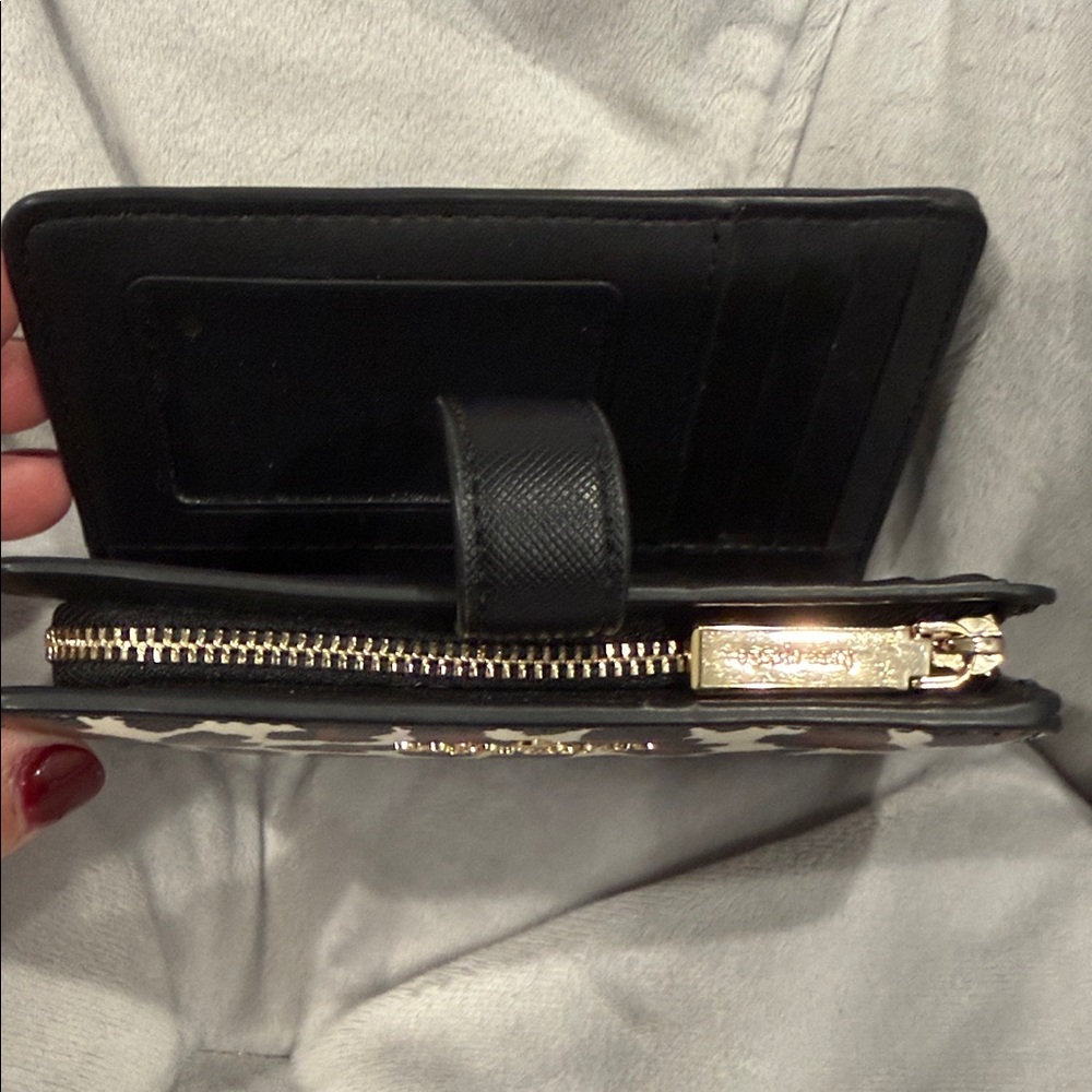 Kate Spade Black and Brown Animal Print Wallet - Picture 4 of 5